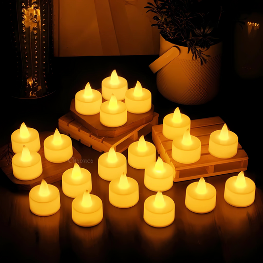 Pack of 24 Glowspace Flameless Electric LED Candles