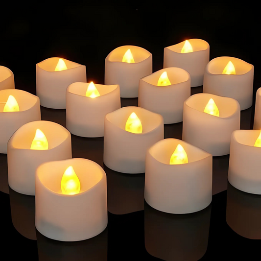 Pack of 24 Glowspace Flameless Electric LED Candles