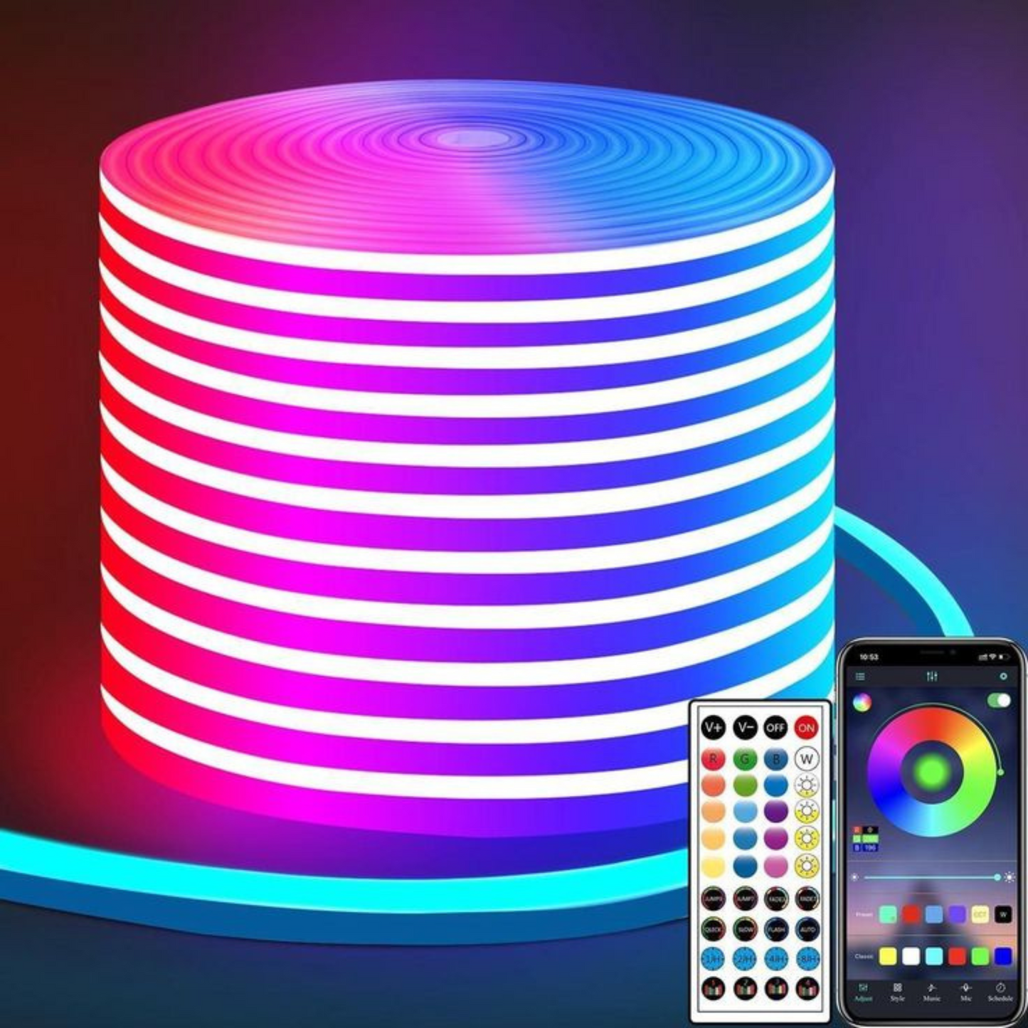 Glowspace Neon RGB strip lights