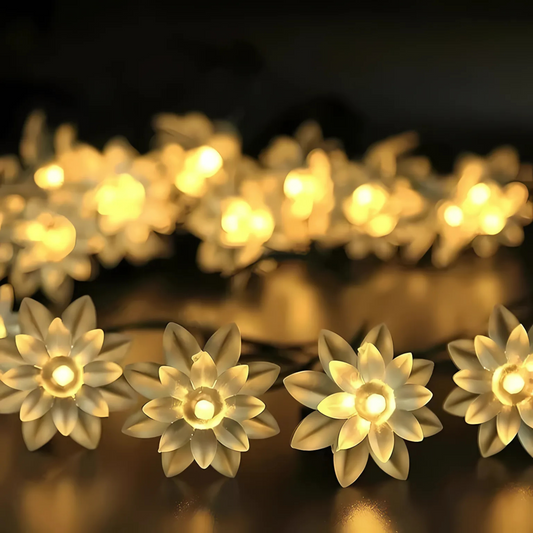 GLOWSPACE 14Led Silicon Flower String Light