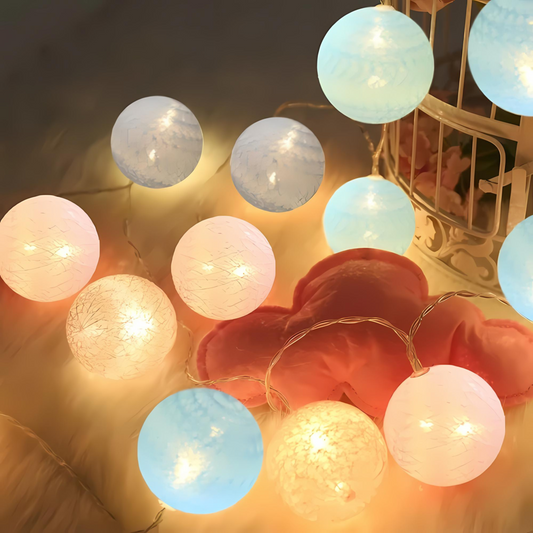 GLOWSPACE COTTON BALL LED Lights – 40 Bulbs