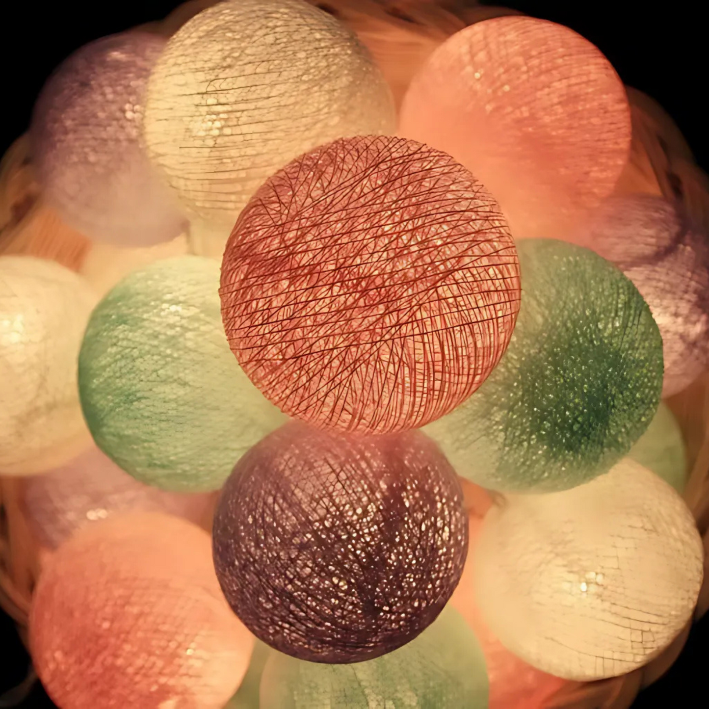 GLOWSPACE COTTON BALL LED Lights – 40 Bulbs