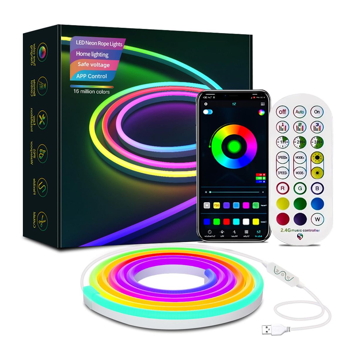 Glowspace Neon RGB strip lights
