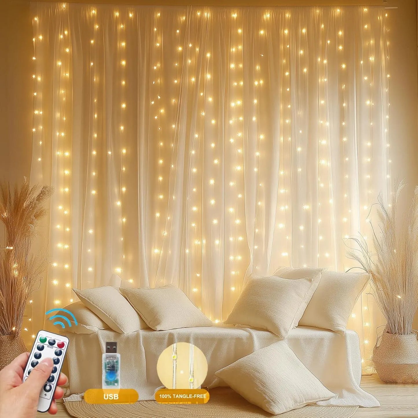 GLOWSPACE Fairy Curtain String Light
