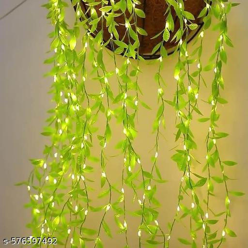 GLOWSPACE  Artificial Leaf Curtain LED String Light