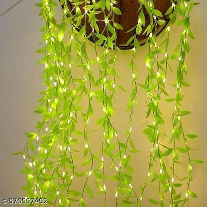 GLOWSPACE  Artificial Leaf Curtain LED String Light